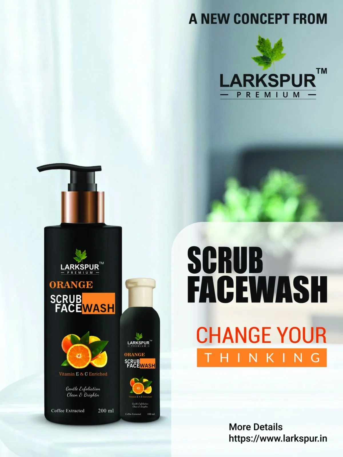 Orange Scrub Facewash